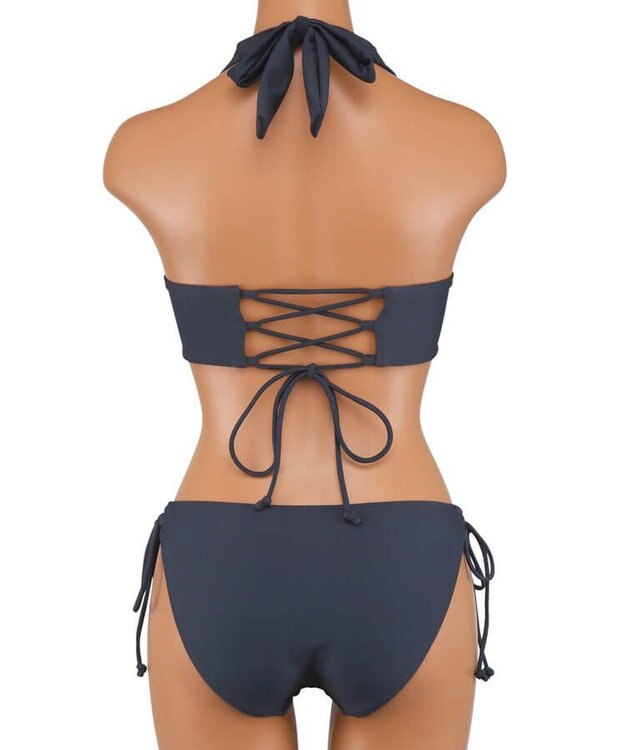 San-ai Resort（三愛水着楽園） ナチュラルだけどしっかり盛れる【ナチュラルアップブラ】　ノンワイヤービキニ グレー