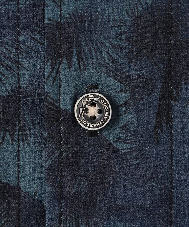 JOSEPH ABBOUD MOUNTAIN 【速乾/軽量/ストレッッチ】ライトスラブボタニカルプリント アウトドアシャツ ネイビー系5