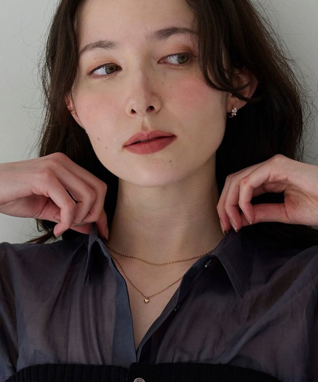 Phoebe 【金属アレルギー対応】2setスウィートハートネックレス　シャンパンゴールド シャンパンゴールド