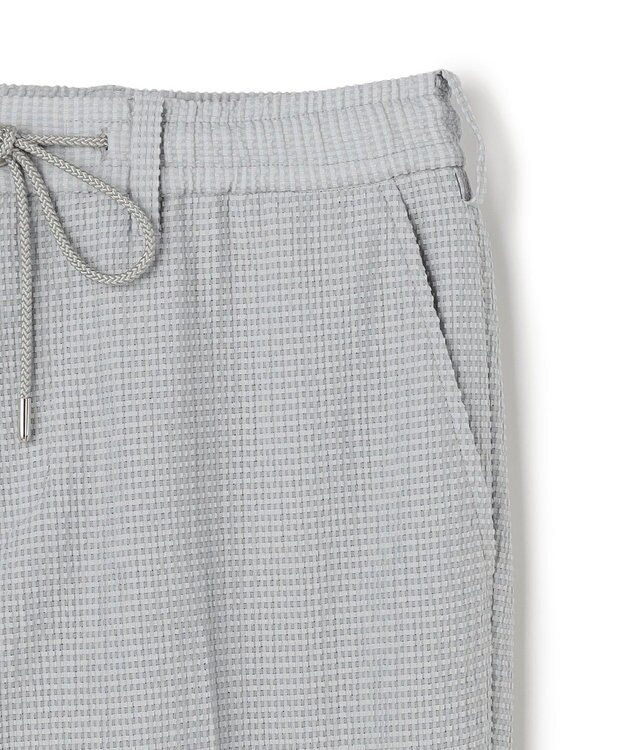 JOSEPH HOMME 新色追加【セットアップ対応】トリコサッカーストレッチ  ドロスト付テーパードパンツ / PEGG CONVERTIBLE ライトグレー系