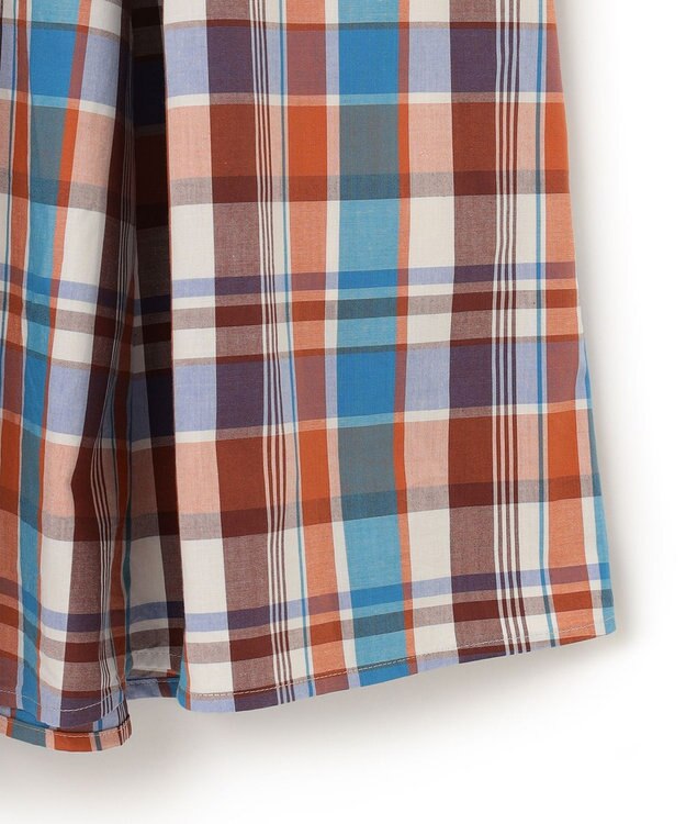 J.PRESS YORK STREET 【WOMEN】チェックフレアスカート ホワイト系3