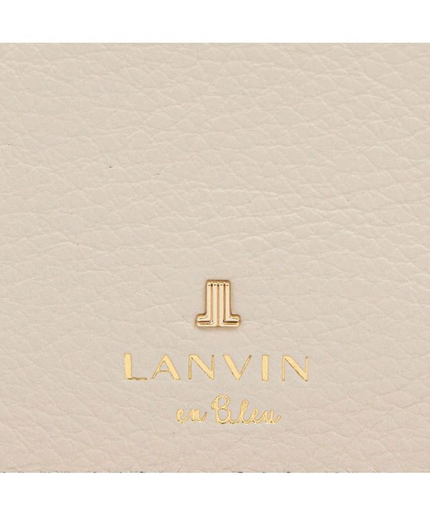 LANVIN en Bleu メラニー リール付きパスケース エクリュ