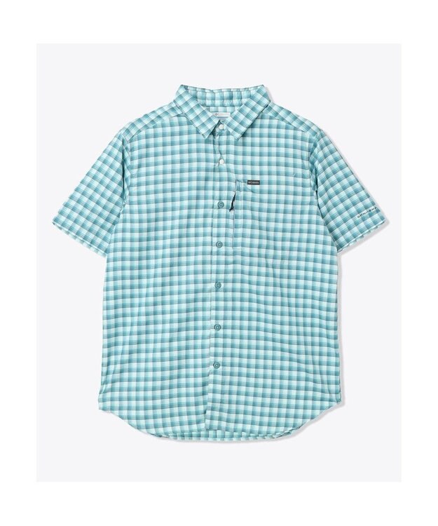 Columbia Columbia/ シルバーリッジユーティリティライトノベルティショートスリーブ /コロンビア Ripple Blue Pulaski Plaid