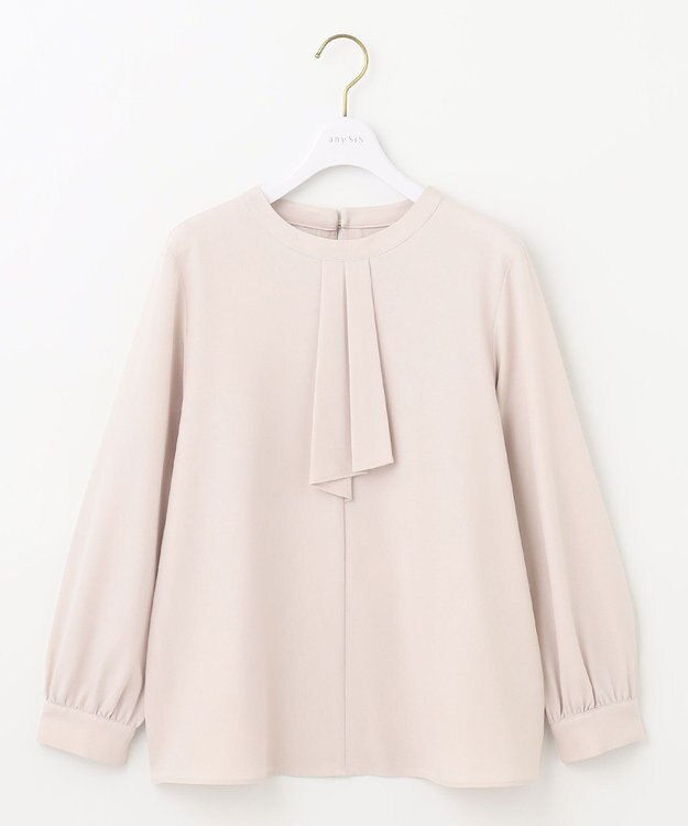 ANY SIS 【洗える】ボウタイ ブラウス ローズグレー