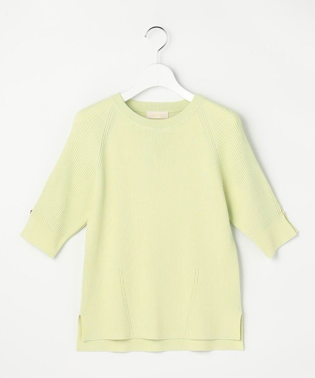 ANY SIS L コクーンスリーブ ニット ライム