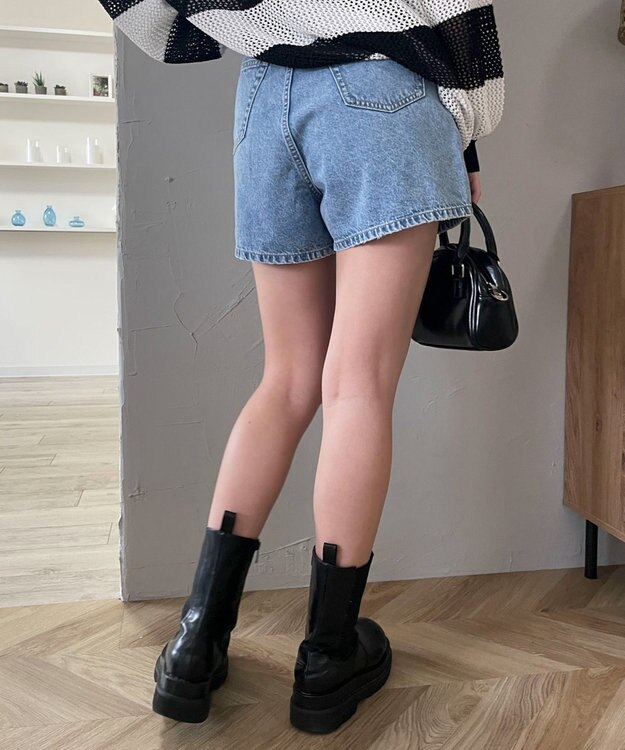 WEGO デニムショートパンツ デニム淡色