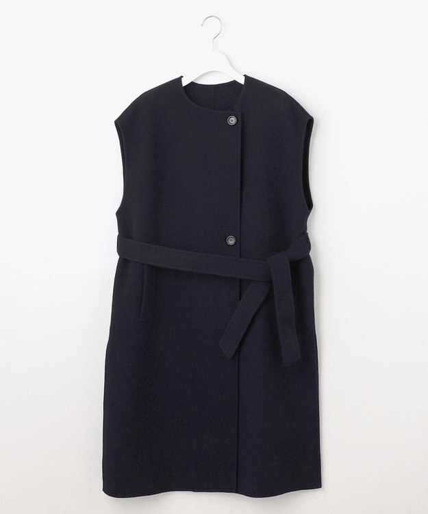 23区 ウールリバー ジレ ダークネイビー系