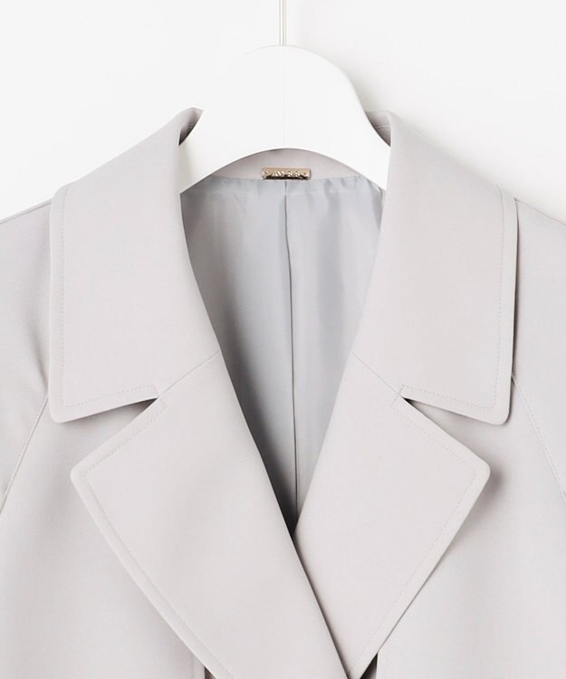 ANY SIS エレガントロング トレンチ コート ライトグレー