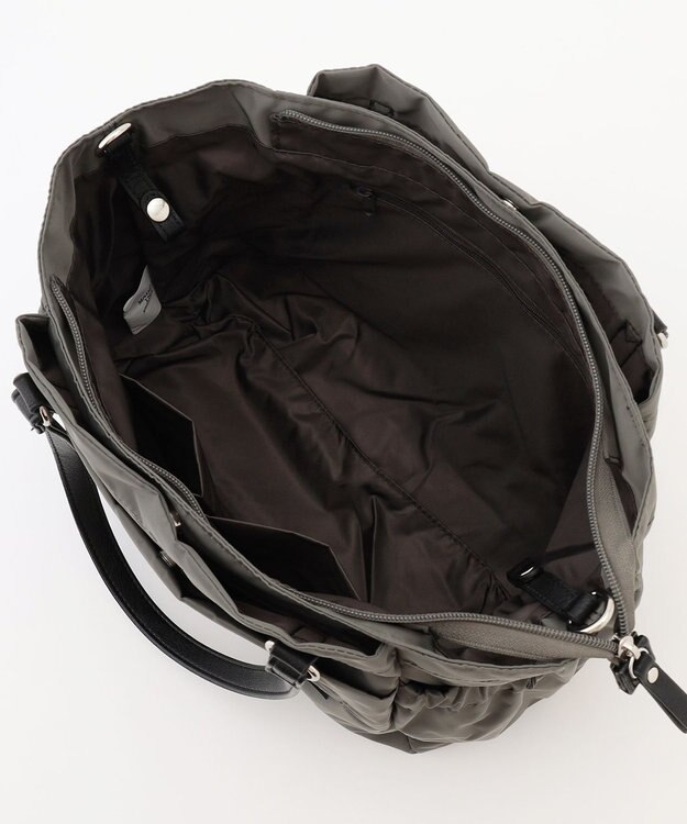 LA BAGAGERIE 【MONICA】ポーチ付き3WAYトートバッグ ダークグレー