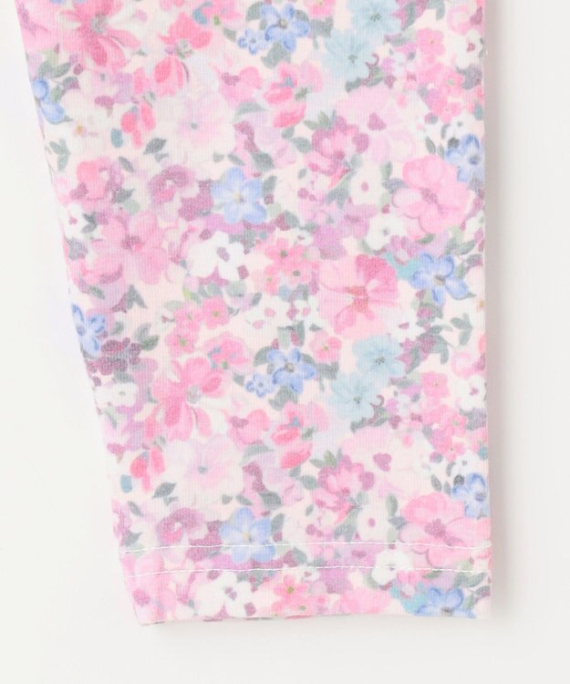 ANY KIDS 総柄 プリント レギンス ピンク系花柄