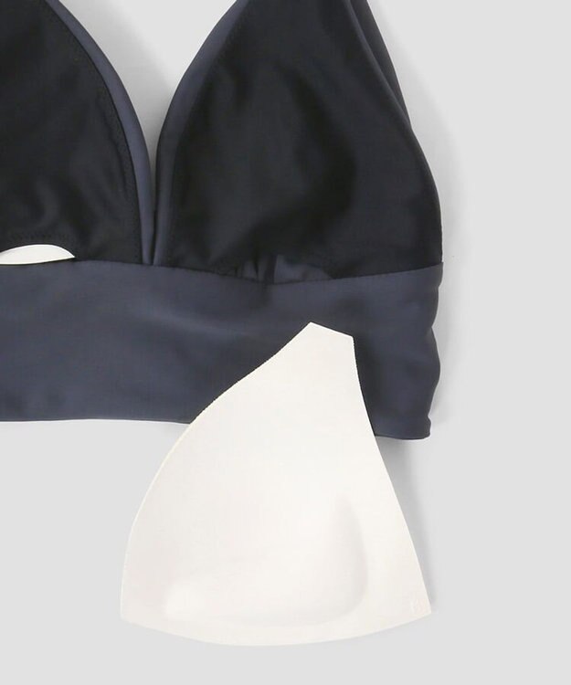 San-ai Resort（三愛水着楽園） ナチュラルだけどしっかり盛れる【ナチュラルアップブラ】　ノンワイヤービキニ グレー