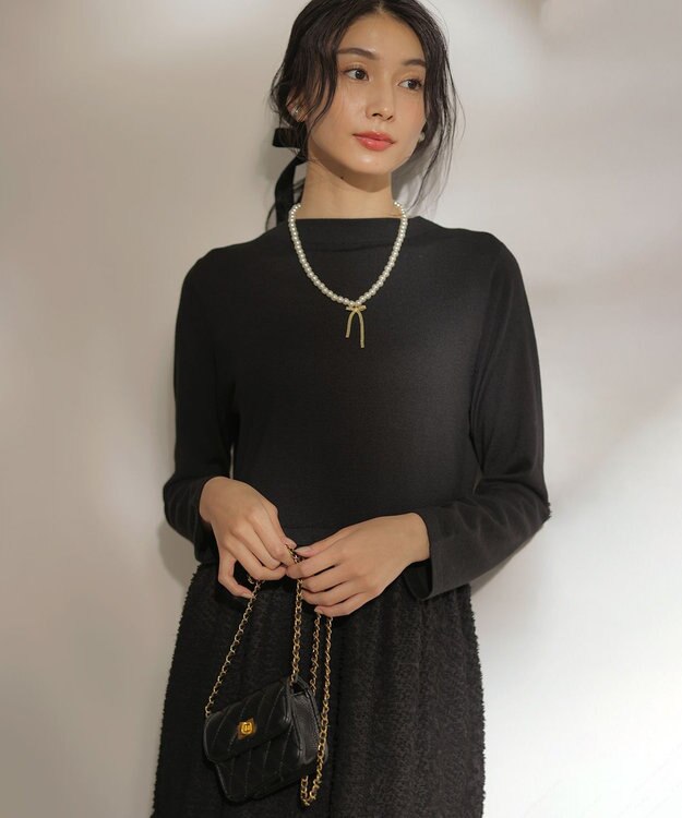 組曲 ヘアリーコンビ ワンピース ブラック系