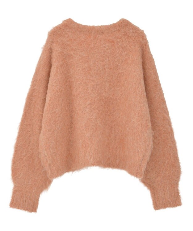 Green Parks 起毛シャギーカーディガン Pink