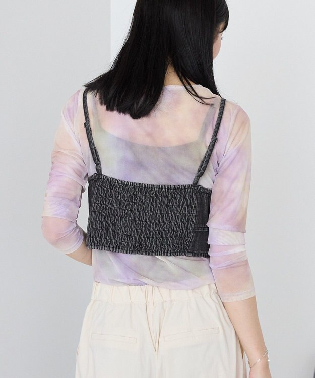 AMERICAN HOLIC ニュアンス柄プリントシアープルオーバー Purple