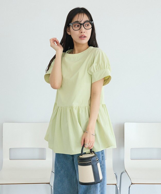 CRAFT STANDARD BOUTIQUE ペプラムチュニック Light Green