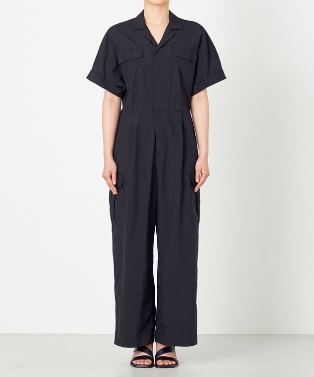 NAVE 【ReNAVE・洗える/撥水加工/接触冷感/UVケア/】ナイロンタスラン オールインワン ブラック系