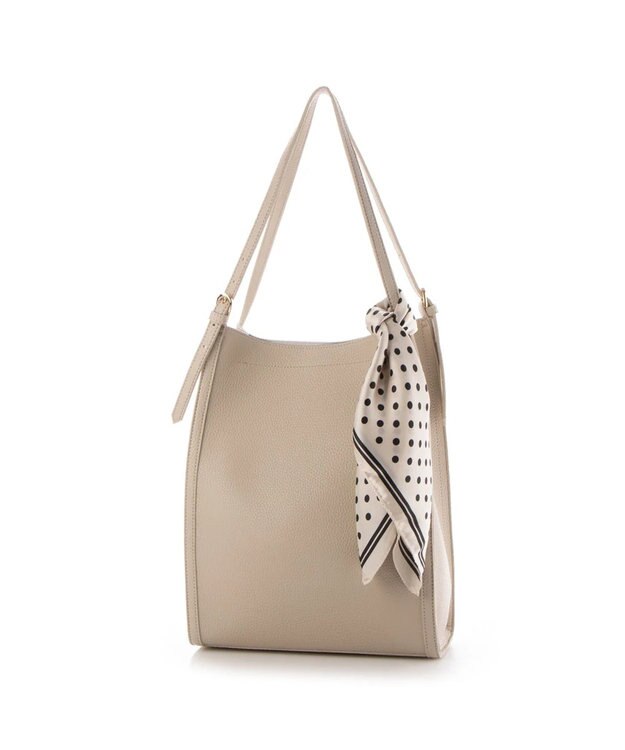 UNBILLION cachecache チェンジスカーフA4縦型トートバッグ ライトグレー