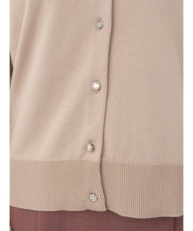 earth music&ecology いろいろ釦クルーネックカーディガン Beige