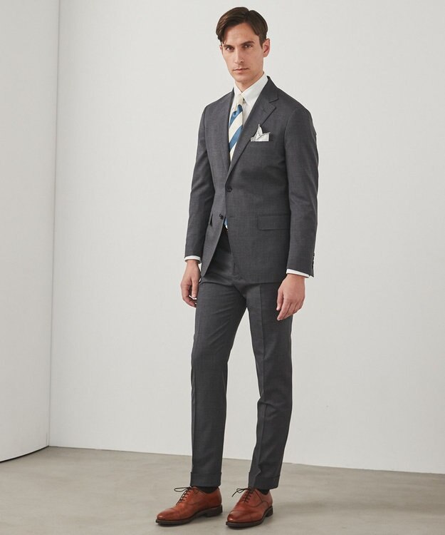 GOTAIRIKU 新色追加/セットアップ対応【ウォッシャブル/シワになりにくい/ストレッチ】ウォッシャブル ウールジャケット(25年モデル) 25年新色/ライトグレー系