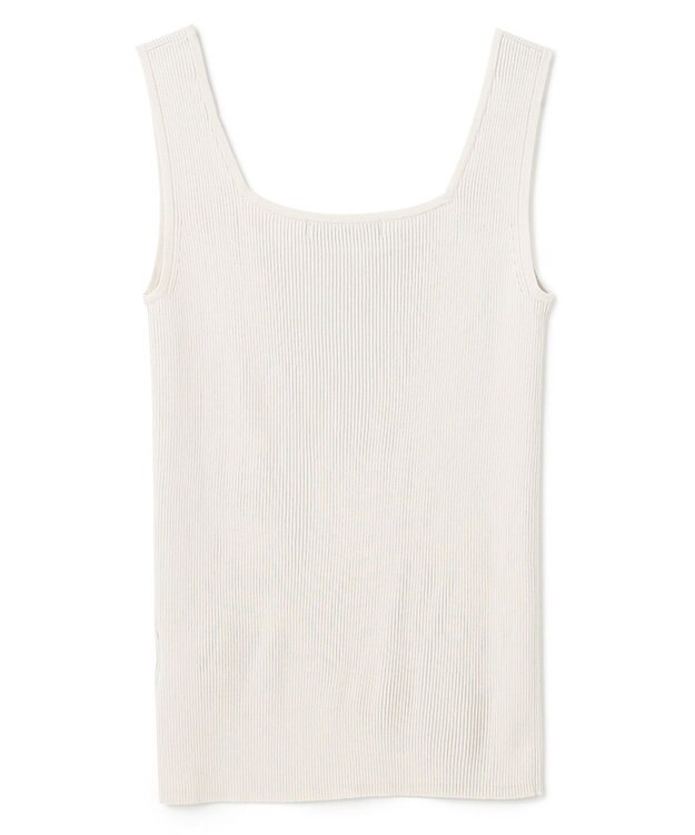 UNFILO スゴ機能 リブタンクトップ グレージュ