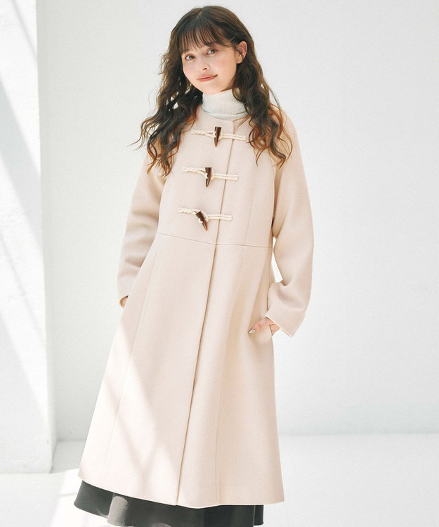 Feroux ダッフルデザインAライン コート アイボリー系