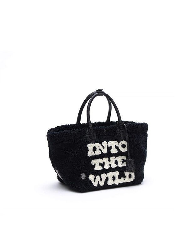 A.D.M.J. 【もこもこ】オスカー/コード刺しゅうキューブトート21cm(Dカン＋) PITCH BLACK