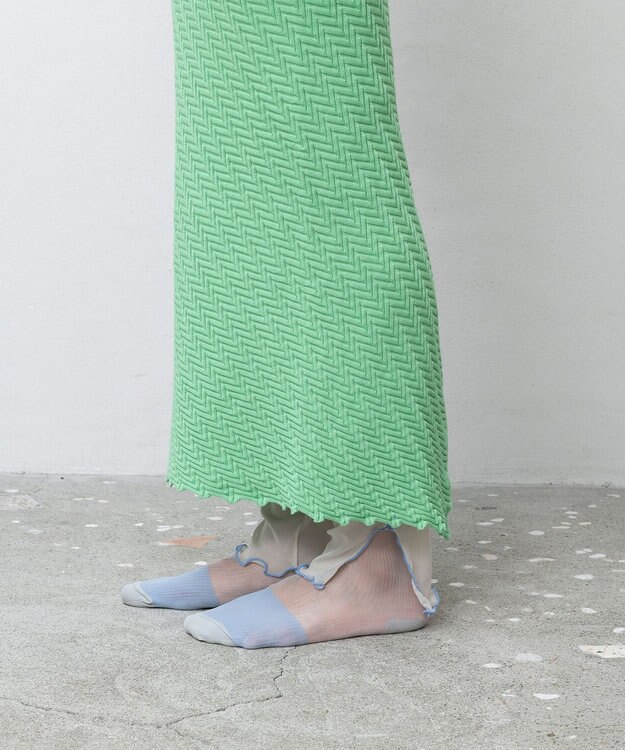 TRICOTE メッシュメローレギンス 80IVORY