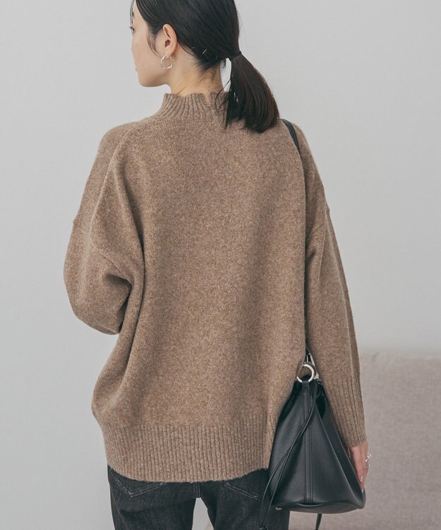 AMERICAN HOLIC モックネックコクーンニットプルオーバー Beige
