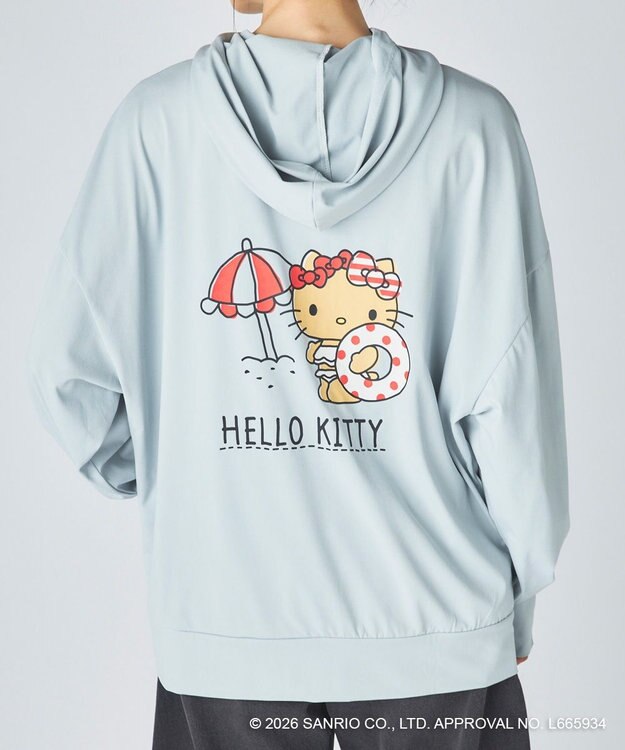 OP／FILA 【Ocean Pacific×ハローキティ】ラッシュパーカー グレー