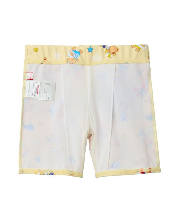 MIKI HOUSE HOT BISCUITS 【ミキハウス】【80-110cm】ミキハウスベア ５分丈水着 黄