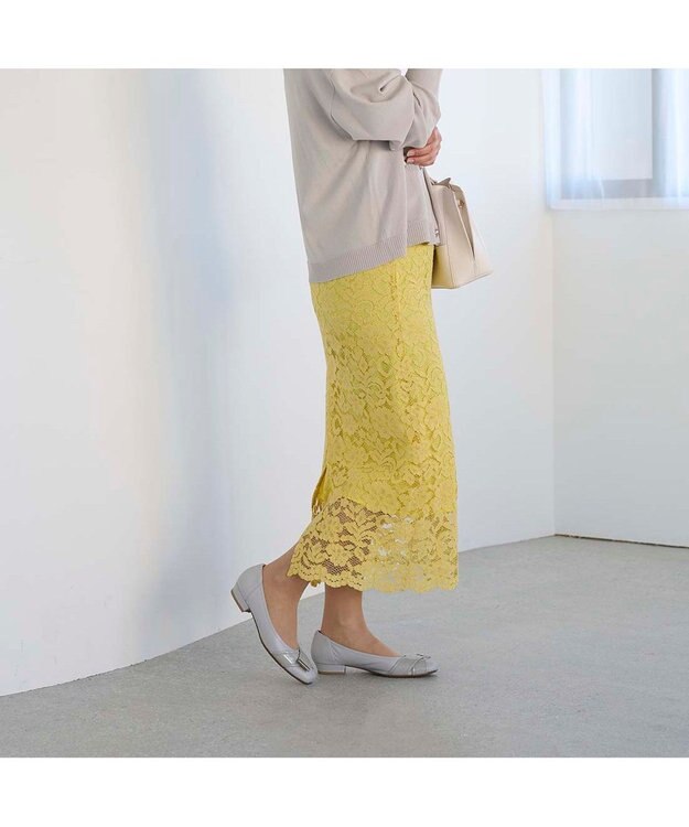 Riz raffinee <Riz raffinee>【レイン対応】ベルト巻きスクエアトゥパンプス グレー