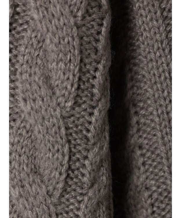 Green Parks ケーブルニットミニワンピース Gray