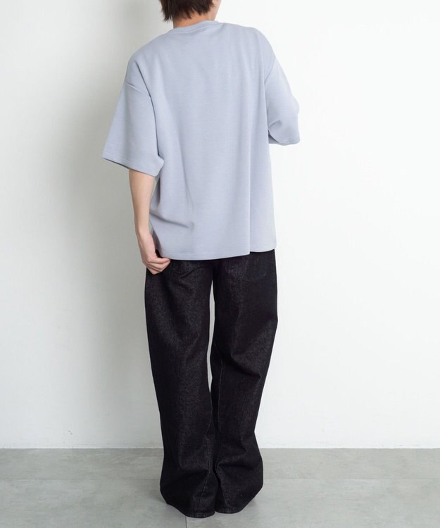 WEGO 【機能T】カラーステッチワンポイントT（SS） サックス