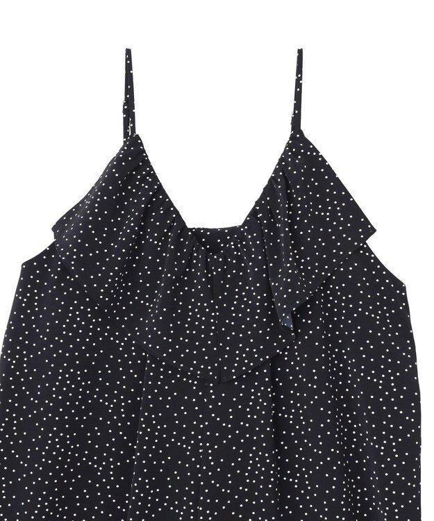 Green Parks フリルサロペット Dot Navy