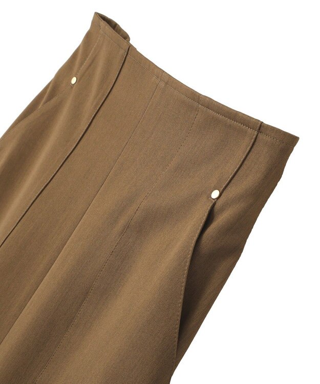 YECCA VECCA ドライタッチナロースカート Brown