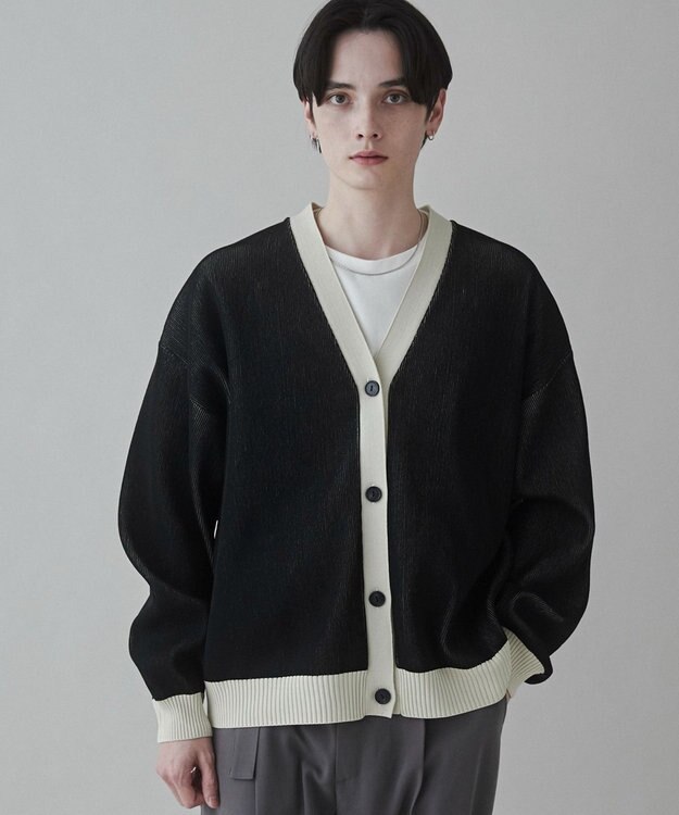 WEGO クリアライトリバーシブルカーディガン ホワイト