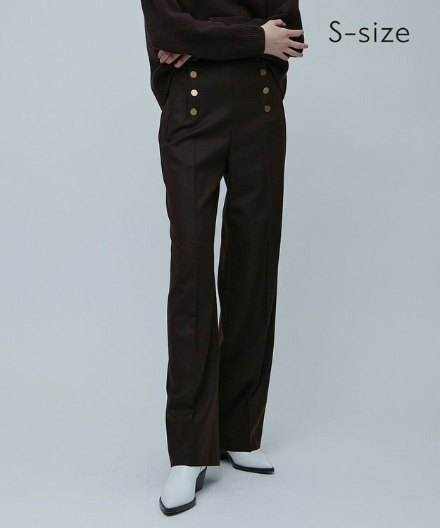 BEIGE， 【S-size】BAYARD / ワイドパンツ Brown