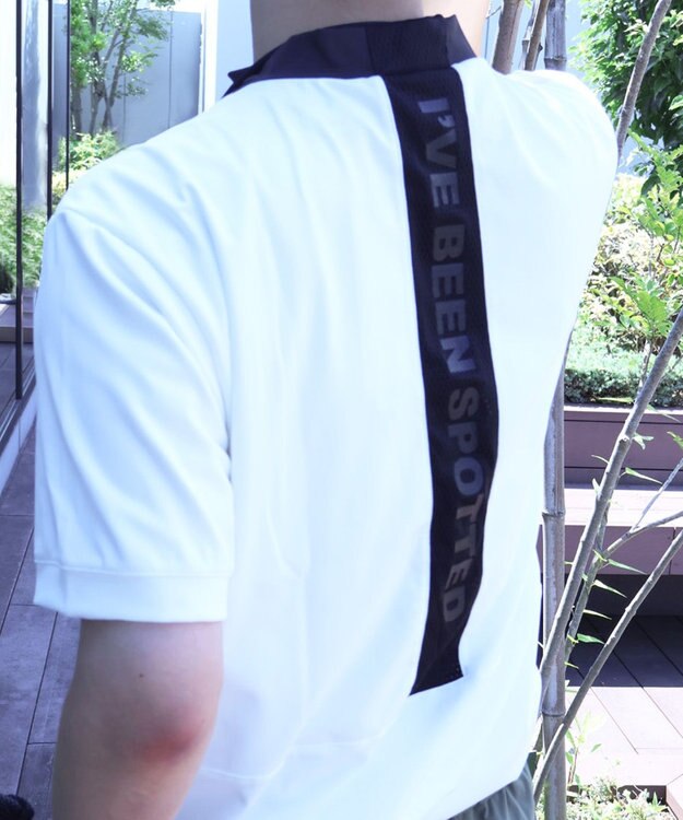 PW CIRCULUS 【UVカット / 吸水速乾 / 伸縮性抜群】【MEN】バックメッシュ切り替えモックT ホワイト系