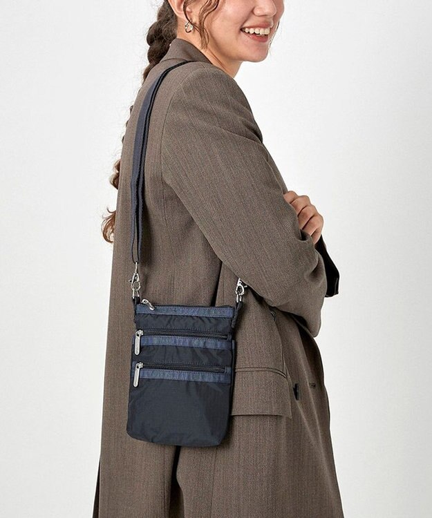 LeSportsac 3 ZIP CROSSBODY/ディープシーブルー ディープシーブルー