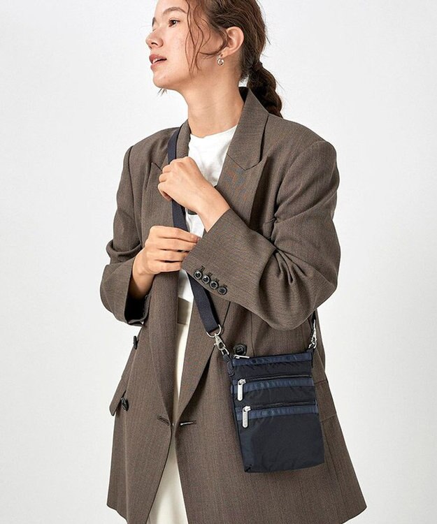 LeSportsac 3 ZIP CROSSBODY/ディープシーブルー ディープシーブルー