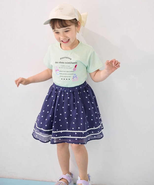 ANY KIDS ひんやりクール ロゴTシャツ ミント