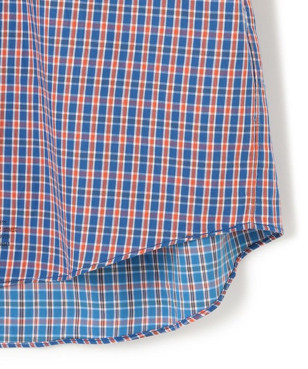 J.PRESS MEN オーガニックコットンダブルチューブマルチチェック シャツ ブルー系3