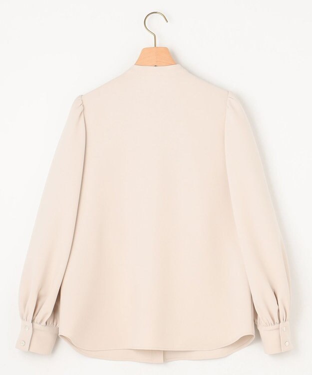 組曲 【KUMIKYOKU NAVY】コンフォータブルドレープ フリルブラウス サンドベージュ系