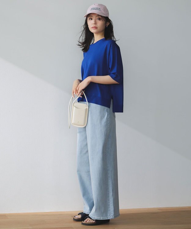 UNFILO L 【UNFILO DENIM】バギーデニム アイスブルー