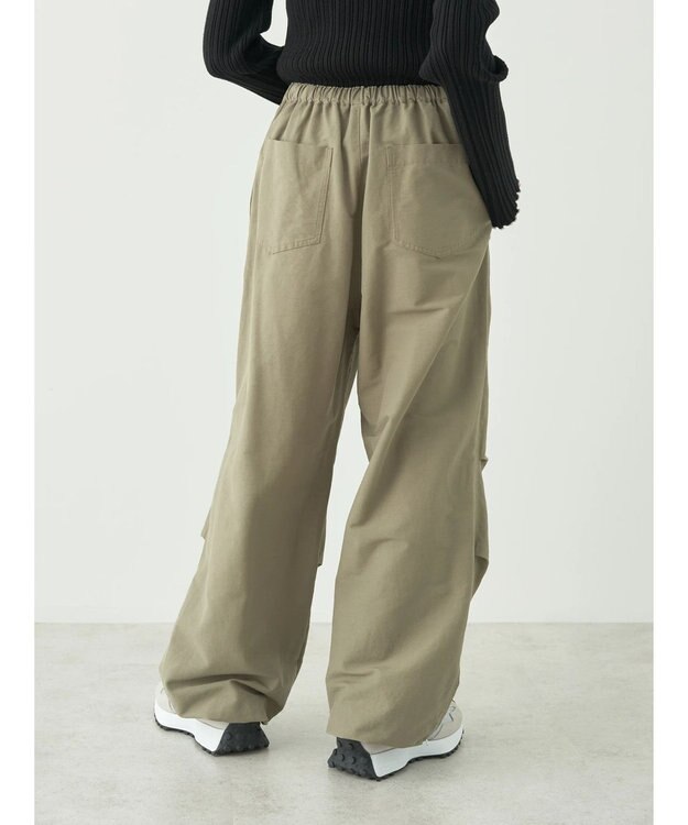 earth music&ecology バルーンシルエットパンツ Khaki
