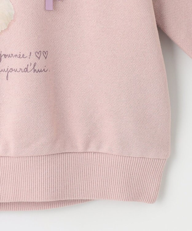 ANY KIDS フォトネコ 裏毛 トレーナー ピンク