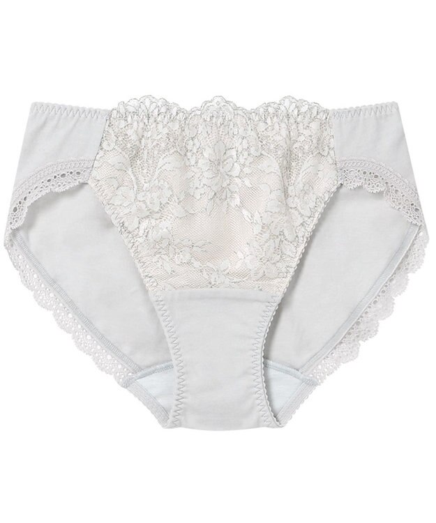 Wing ペアショーツ 【ナチュラルアップブラ】 身生地部オーガニックコットン混 はきこみ丈あさめ KF3000 ウイング／ワコール グレー