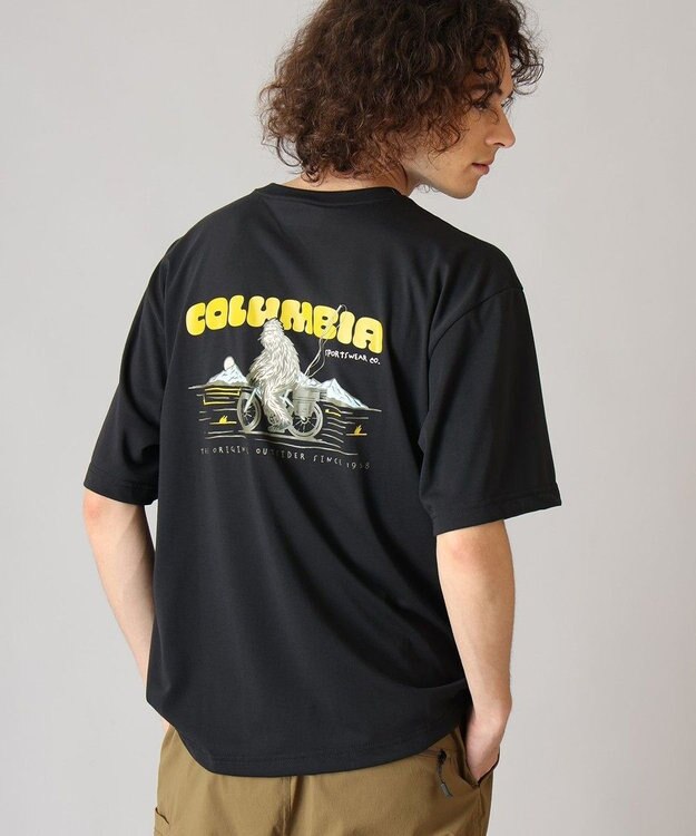 Columbia Columbia/ シダートレイルバックグラフィックTシャツ /コロンビア Black Ride Squatch