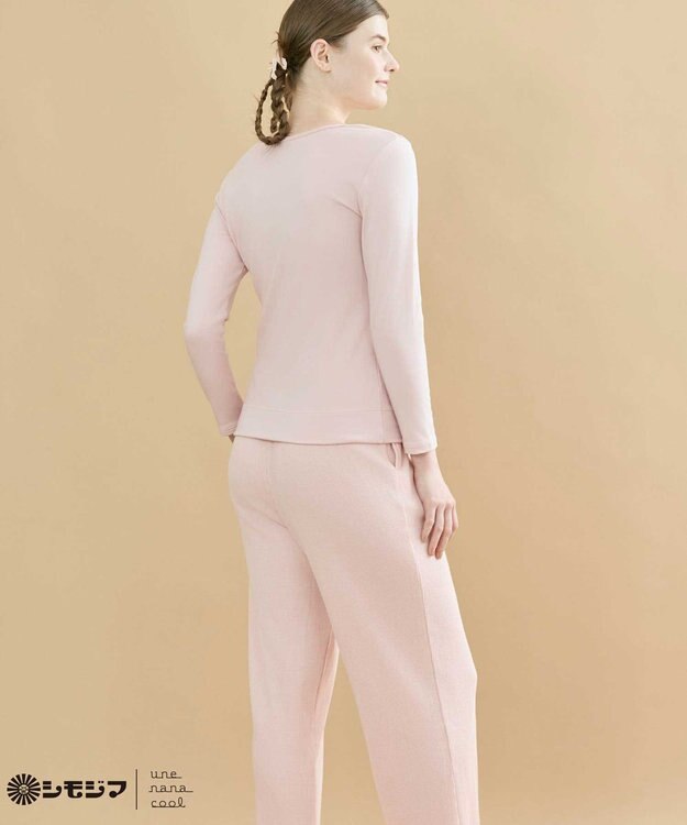 une nana cool MADE WITH シモジマ 裏起毛　シャツ ピンク