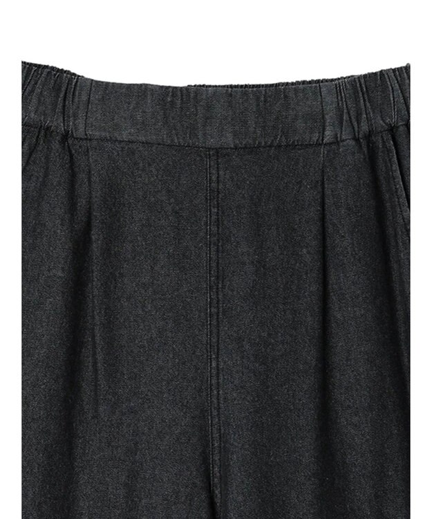 Green Parks ■ＥＳＣＡＲ　デニムサイドラッフルパンツ Black